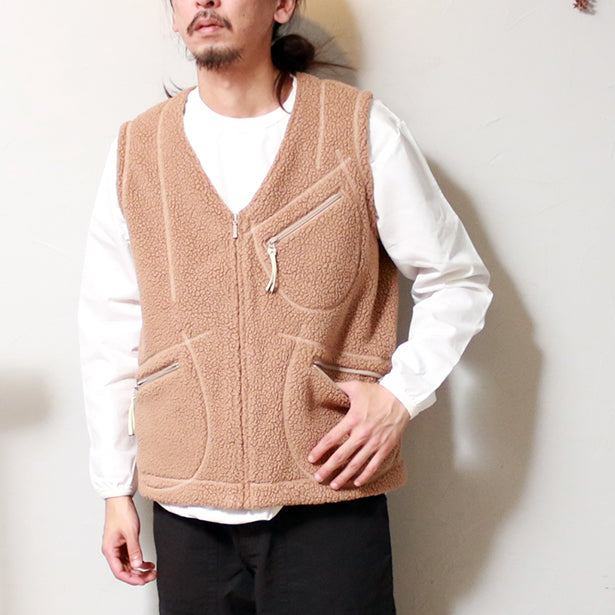 PORTERCLASSIC】FLEECE ZIP VEST ベスト | www.etepr.edu