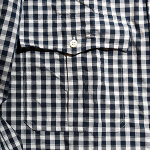 Porter Classic - 卷起方格格纹衬衫 Porter Classic 卷起方格格纹衬衫 - 海军蓝 [PC-016-1544]