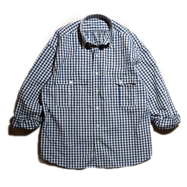 Porter Classic - 卷起方格格纹衬衫Porter Classic 卷起方格格纹衬衫