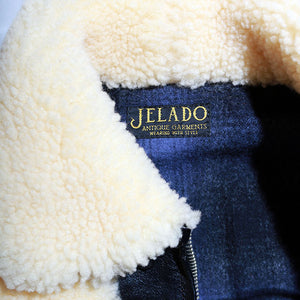 JELADO“ANTIQUE GARMENTS”“EARLY AGE COLLECTION”“Ben Lilly”Horse Hide Grizzly JKT（黑色 x 香草）[AG13412]