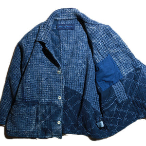 Porter Classic - Kogin Jacket - BLUE ポータークラシック こぎん 