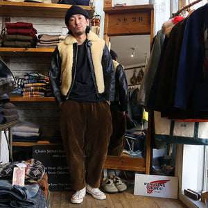 JELADO "ANTIQUE GARMENTS" 「EARLY AGE COLLECTION」"Ben Lilly" Horse Hide Grizzly JKT　（ブラック×バニラ） [AG13412]