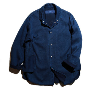 Porter Classic PC KENDO SHIRT JACKET W/SILVER BUTTONS ポータークラシック 剣道 シャツジャケット（BLUE）[PC-001-1421]