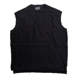 PENDLETON VEST Pendleton Cotton Knit Vest (o.white) (Black) [MN-11753009]