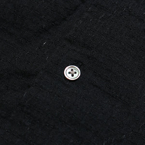 Porter Classic SASHIKO STRETCH KEROUAC SHIRT ポータークラシック 刺し子ストレッチケルアックシャツ（BLACK）[PC-055-1531]