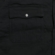 将图片加载到图库查看器，Porter Classic SASHIKO 弹力 KEROUAC 衬衫 Porter 经典 Sashiko 弹力 Kerouac 衬衫（黑色）[PC-055-1531]
