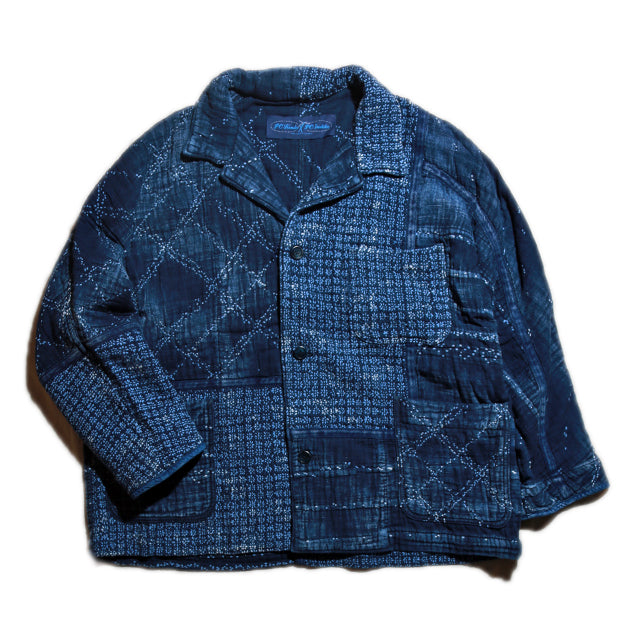 Porter Classic - Kogin Jacket - ポータークラシック こぎん 刺し子 ジャケット（BLUE） [PC-051-1500]