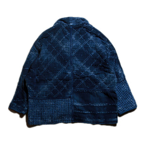 Porter Classic - Kogin Jacket - ポータークラシック こぎん 刺し子 ジャケット（BLUE） [PC-051-1500]