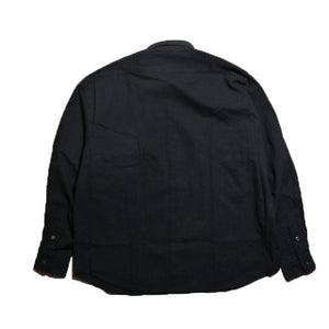 Porter Classic ROLL UP VINTAGE COTTON SHIRT Porter Classic Roll Up Vintage Cotton Shirt (BLACK) [PC-016-1542]