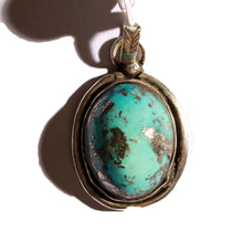 Load image into Gallery viewer, ERICKA NICHOLAS BEGAY (Kingman Turquoise) [TRQ HD kman Pendeut 3-12]
