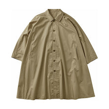 Load image into Gallery viewer, Porter Classic GABARDINE SWING COAT Porter Classic Gabardine Swing Coat (Khaki) [PC-027-1812]
