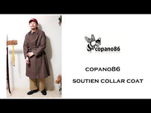 Load and play video in Gallery viewer, copano86 soutien collar coat - Balmacaan Coat [CP22AWCO01]

